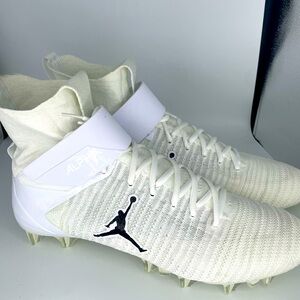 Jordan Men's Size 14 Alpha Menace Elite 2 White Football Cleats CV1664-103 Nike